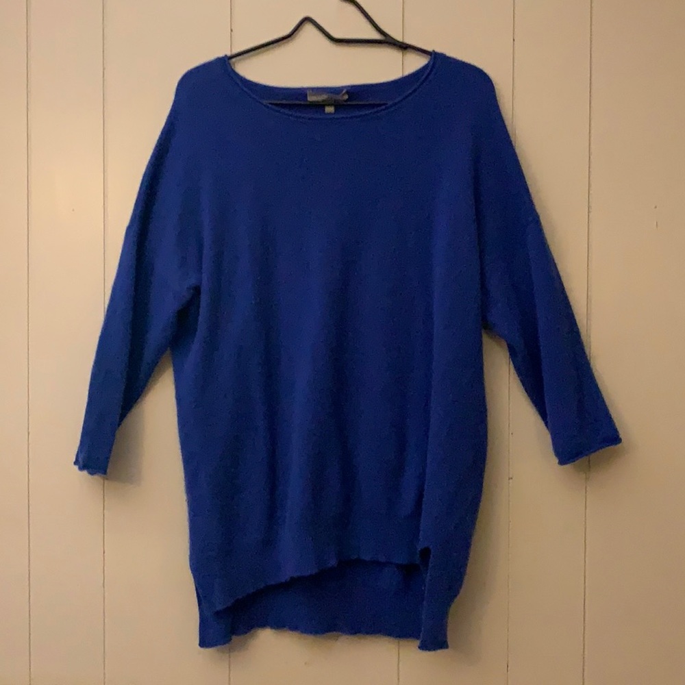 Neiman Marcus Blue Cashmere Sweater